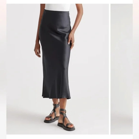 Quince Silk Maxi Slip Skirt - Picture 1 of 8